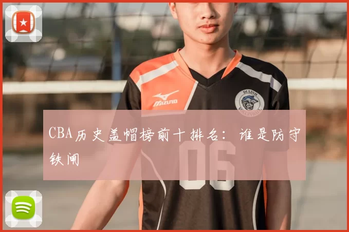 CBA历史盖帽榜前十排名:谁是防守铁闸